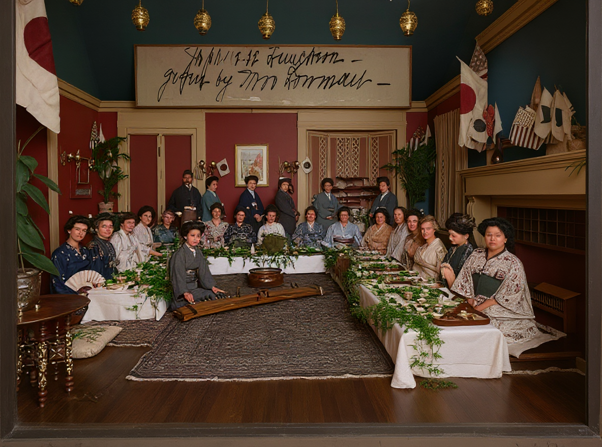 Japanese Luncheon given by Mrs. Lowman, c. 1909