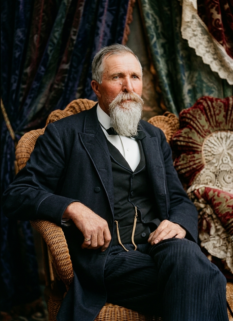 Portrait of Joseph Foster, Boyd Studio, Seattle, c. 1885