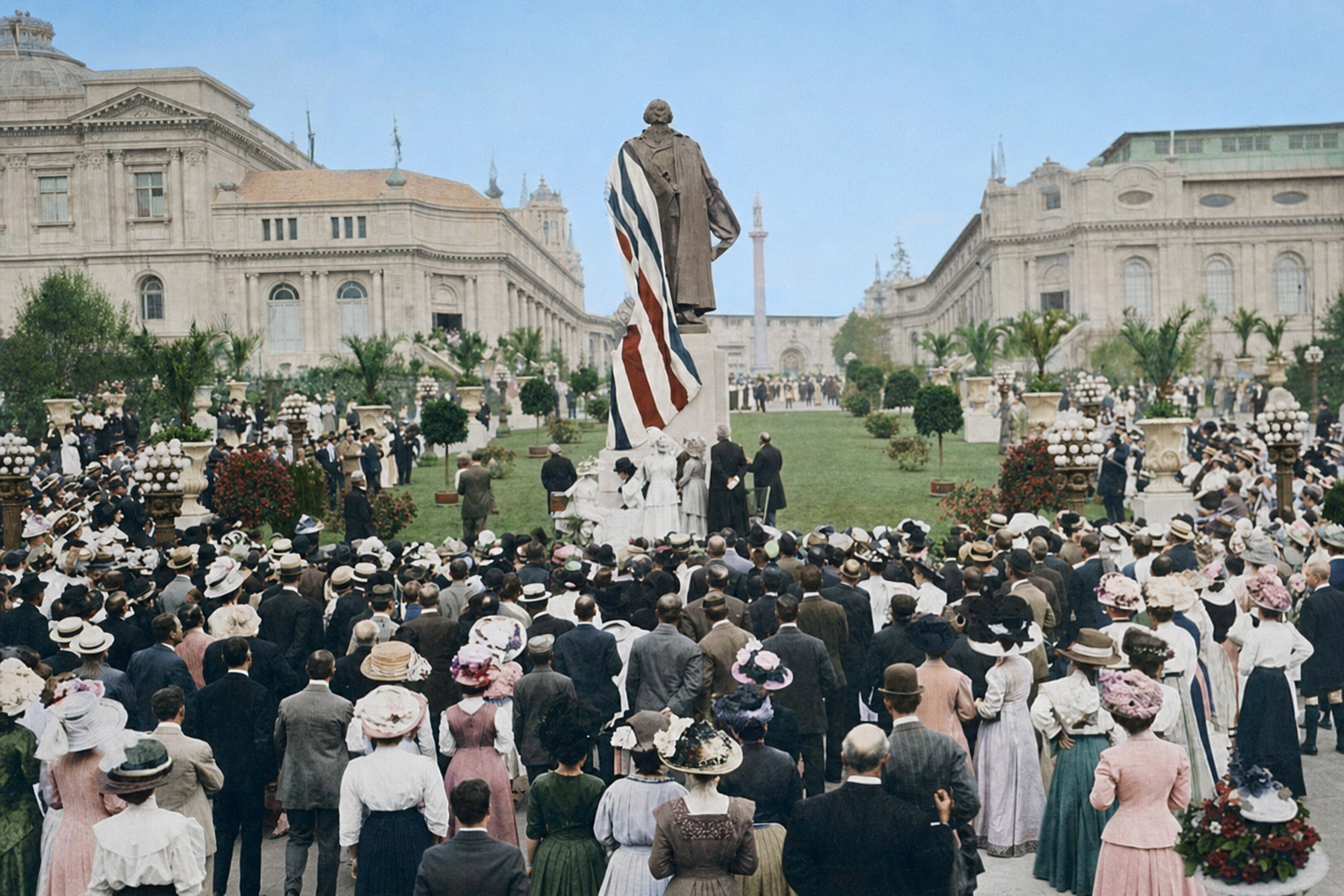 Unveiling of the Washington Statue, Alaska-Yukon-Pacific Exposition, 1909