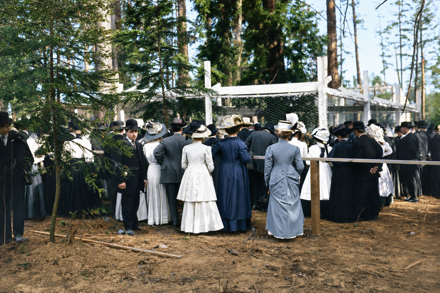 Crowd at the Washington Live Game Exhibit, AYP Exposition, 1909