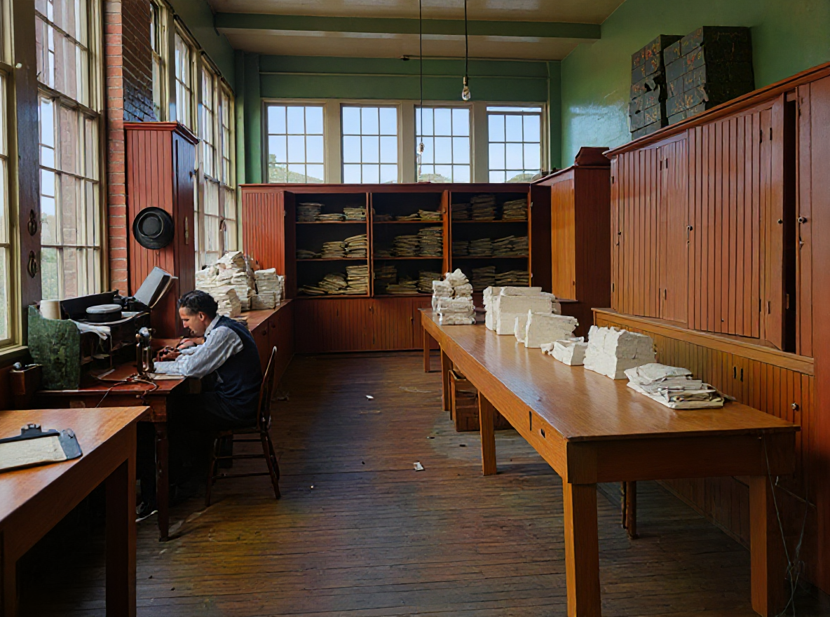 Supply Laundry Company office, 1917